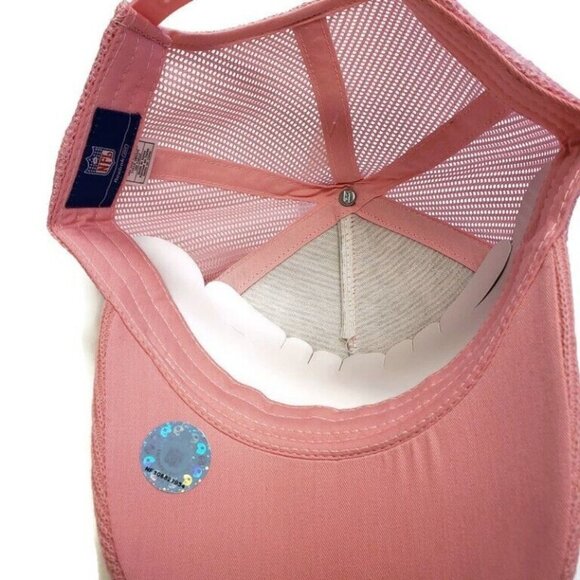 Reebok Las Vegas Raiders Pink Argyle Embroidered Cap Hat Adjustable Mesh… - Picture 6 of 7